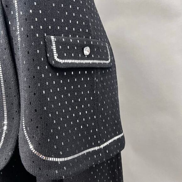 B142 St. John Pants Suit Santana Knit Womens 8 Old Money First Lady Jackie O - Picture 7 of 10